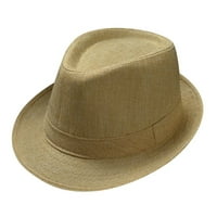 Jiyugala Muški i ženski vintage jazz šešir boemski stil Britanska šeširka za sunčanje