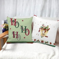 Obuhvat božićnih jastuka Retro bacanje jastuci poklopci se veseli božićni jastučnica za kauč na kauču