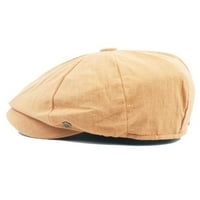 Kape jesenska zima unise posteljina osmerokutna šeširka modna slikar kapa solidne boje beretka narančasta