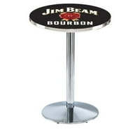 Holland Bar Stolica Jim Beam Bourbon Chrome Pab Tabela - L214