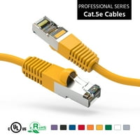 25ft CAT5E zaštićena Ethernet mrežom pokrenuta kabel žuto, pakovanje