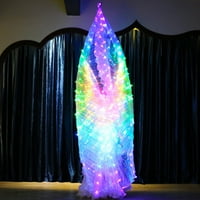 Plesna platna tkanina na dugim LED-om Costumes Angel Shawl Fairy izvedbeni odjevni sjaj Kostimi s podesivim