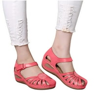 Floleo ženske cipele na raspolaganju ljetne ljetne dame cipele kline pete retro izdužene ležerne sandale