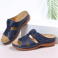 Sandale za žene Prodaja Clearnce Ortopedske cipele Summer Sandale Comfy ravne kožne klizače Niski klin