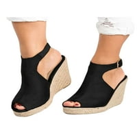 Woobling Dame Womens Wedge Heel Espadrilles Platform Summer Holiday Beachh Sandals Cipele
