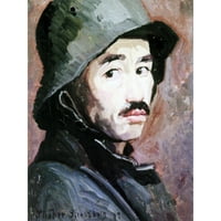 Stroeher Autoportret sa čeličnom kacigom slikarkom Extra Veliki XL zidni poster