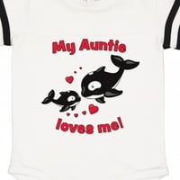 Inktastic moja teta voli me orke Porodični poklon baby boy ili baby girl bodysuit