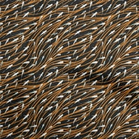 Onuone pamučni dres Rust Brown tkanini Okean Podvodni riblji zanatske projekte Dekor tkanina Štampano