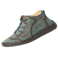 Daeful muške čizme čipke ubrzane cipele s ležernim čizme, srednja gležnjačina čizmi neklizajući plišani