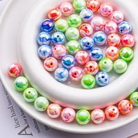 Bango akrilni okrugli čari, šarene akrilne perle privjeske čari za DIY minđuše privjesci za oblikovanje