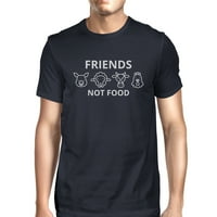 Prijatelji nisu hrana mornarice Muške majicu kratkih rukava za ljeto