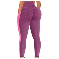 Kratke joge hlače trčanje treninga joga Sportske fitness Ženske hlače obrezane joge hlače sa džepovima za žene hlače ružičasto medije
