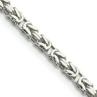 Sterling srebrna veza vizantijska ogrlica lančana privjesak šarm fini nakit idealni pokloni za žene
