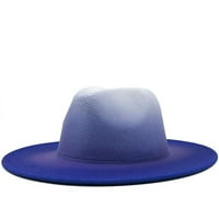 Esafio Ženska Fedora Tie-Dye Fedora Hat Muškarci i žene Široki Brim Fedora Hat Panama Hat, karamel