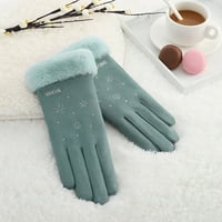 Grijane rukavice dqueduo neklizajuće rukavice zaslon za ekranu žene žene zimske pletene tople rukavice
