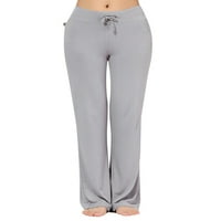 Voguele ženske gamaše od pune boje dna visokog struka joga hlače trčanje pantalone pune dužine svjetlosnih