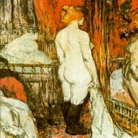 Gola žena ispred svog ogledala poster Print Henri de Toulouse-Lautrec 56403