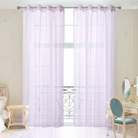 Light Pink Window Sheer Curtains Gromet panele 54 84 Ukupno 108 84 dužina za spavaću sobu