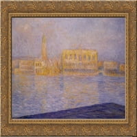 Palata pasa viđenih iz San Giorgio Maggiore Gold Ornate Wood Fram Natl Art Monet, Claude