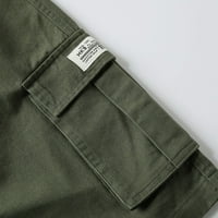 Labakihah muške hlače Muške ljetne nove jednostavne modne kratke hlače Modne šorc čiste boje zelene