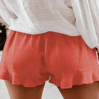 Ženske kratke hlače Ljetne casual udobne šarke sa dlacima sa džepovima --- narandžastom