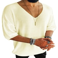 Voguele muškarci T majice kratki rukav ljetni vrhovi Majica čvrste boje Sport Basic Tee casual bluza
