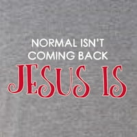Normalno ISN) Isus se vraća Isus je inspirativni Christian Tri-Blend Racerback Term, premium Heather,