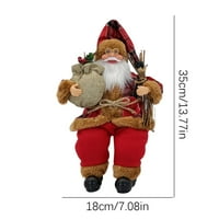 Jeashchat Christmas Santa Claus Doll Božić Chinjoid poklon igračka stolna ukras za dom