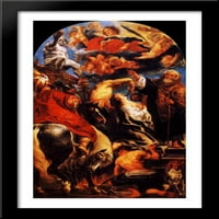 Mučeništvo St. Apolonija Veliki crni drveni ugrađen umjetnost Jakov Jordaens