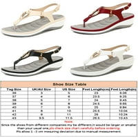Avamo Flip Flops za žene široko klinasto sandale dame Ljeto na plaži vjenčane cipele sa lučnim nosačem