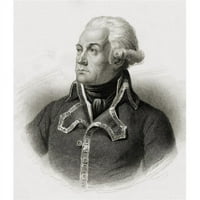Charles Franois Duperier Dumourier 1739 - francuski general.19th Century Print ugraviran od G.B. Shaw