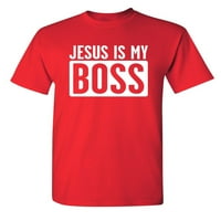 Isus je šef sarkastičkim humorom grafički novost super mekani prsten ispljun smiješna majica