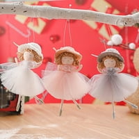 Marbhall Christmas Angel Plish Luck Privjesak Xmas Tree Viseći dekor Party Room Ornament