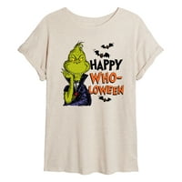 Grinch - Grinch Happy Wholoween - Juniori idealna Tvrtna mišićna majica