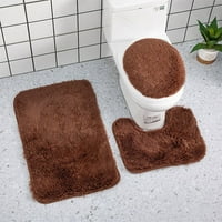 Dopunjavanje domaćinstva Solid Boja kupatilica Set kupaonica toalet tepih protiv klizanja, čvrsta boja