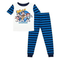 Animaniacs lik Grupa sa plavim prugama mlade kratkih rukava pidžama set-6