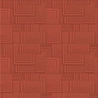 Ahgly Company u zatvorenom kvadratu uzorak narančasto crveni narančasti prostirke, 4 'kvadrat