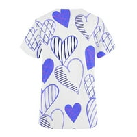 Bluze i majice s kratkim rukavima i majice Fringe vrhovi za žene Dame vrhove kratkih rukava V-izrez