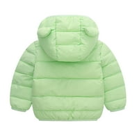 Kpoplk Toddler Baby Boys Girls Winter Cloats Objavljeni puffer jakna zelena, 18- m