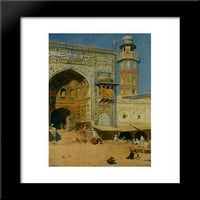 Jumma Musjed Lahore India uramljena umjetnička print Edwina Lord Weefy