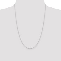 Srebrna, atletska kolekcija Srednje ogrlice od poliranog broja - In