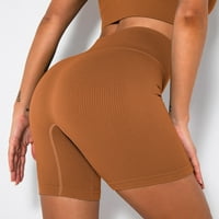Zpanxa Hixikerske kratke hlače za žene Butt Lipting Yoga kratke hlače Visoko struk Trgovinski upravljač