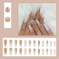 CXDA set lažnih noktiju protiv blijede na noktnoj umjetničkoj dekoratu ABS Girls Artificial Tips za