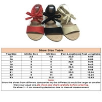Sandale Colisha Gladiator za žene ravne sandalne gležnjače čipke Udobne cipele Open Toe