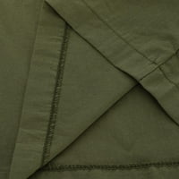 Umfun Ljetne štedne čišćenja Ženske pantalone za posteljinu Udobne struke široke labave hlače Green