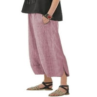 Plus veličina Ženska harem pant široka noga Ljetni casual elastični struk Gypsy Hippie Yoga teretana