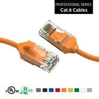1ft Kat. 28AWG Slim Ethernet mrežni kabel narandžasta, pakovanje
