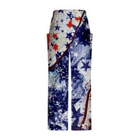 Ljetne pantalone za žene za žene Ležerne prilike neovisnosti Dnevni džepovi Elastični srednji struk