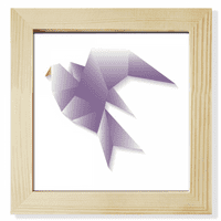 Geometrijski golub Origa uzorak Square Frame Frame Frame Wall Stollop prikaz