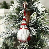 Rnemite-Amo ponude! Dekoracije Šestomični božićni bezlični rudolph mali privjesak Božićna lutka za lutke